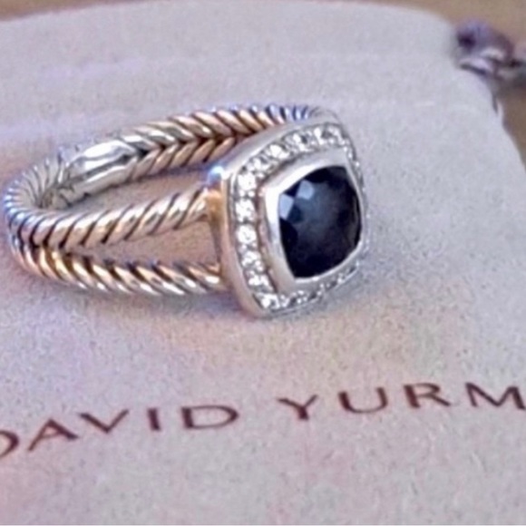 David  Yurman onyx ring 5.5 RARE - Picture 4 of 8